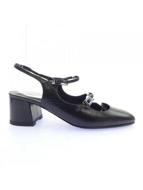 Hermes Jackie 50 Hapi Buckle Pumps Heel